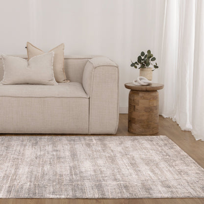 Solace Ivory Beige Lines Rug