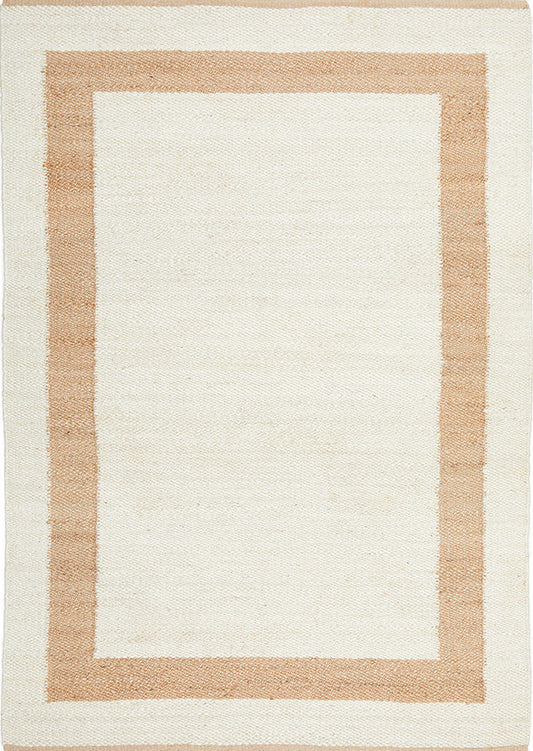 Ombra Wheat Beige Wool & Jute Rug