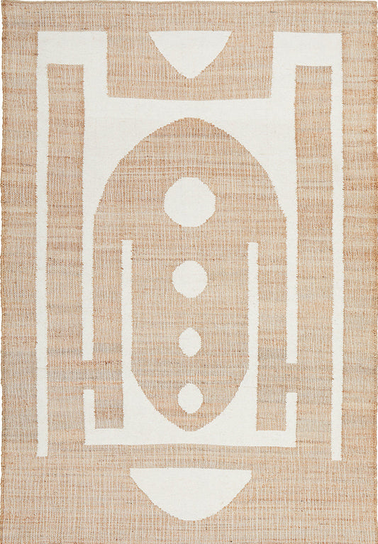 Ombra Chaff Beige Wool & Jute Rug