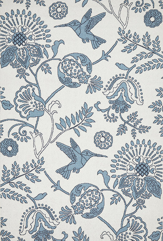 Cintra Snow White and Blue Rug