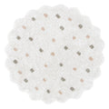 Dream White Round Kids Rug