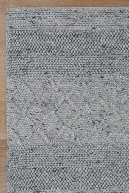 Aris Grey Wool Rug