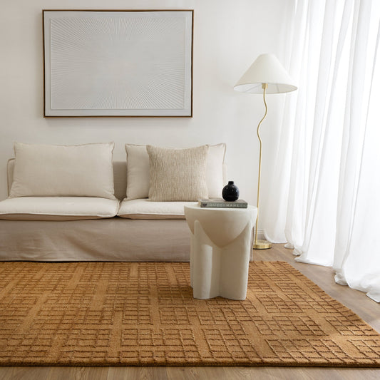Alure Modern Brown Wool Rug