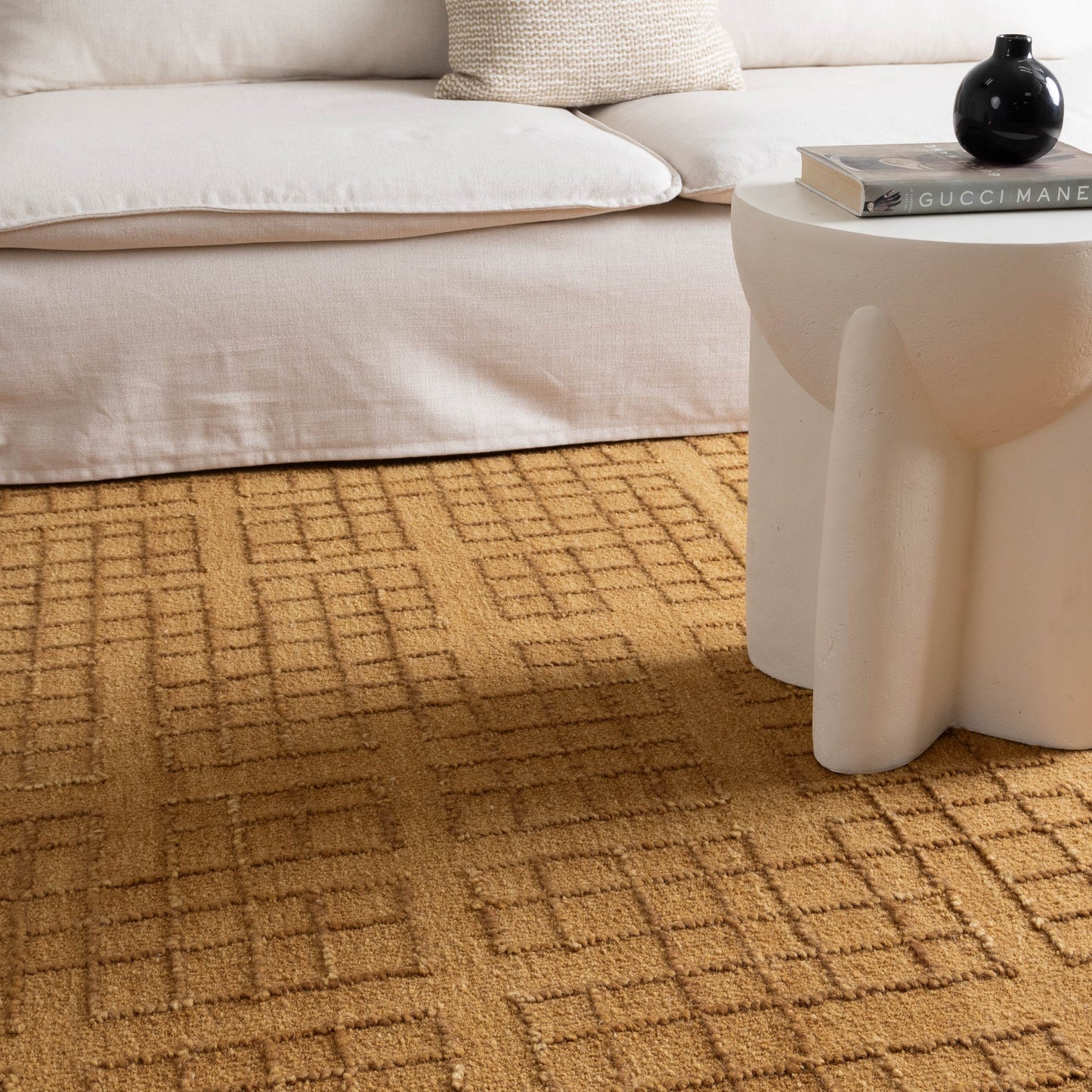 Alure Modern Brown Wool Rug