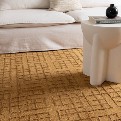 Alure Modern Brown Wool Rug