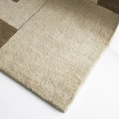 Varo Beige Brown Wool Rug