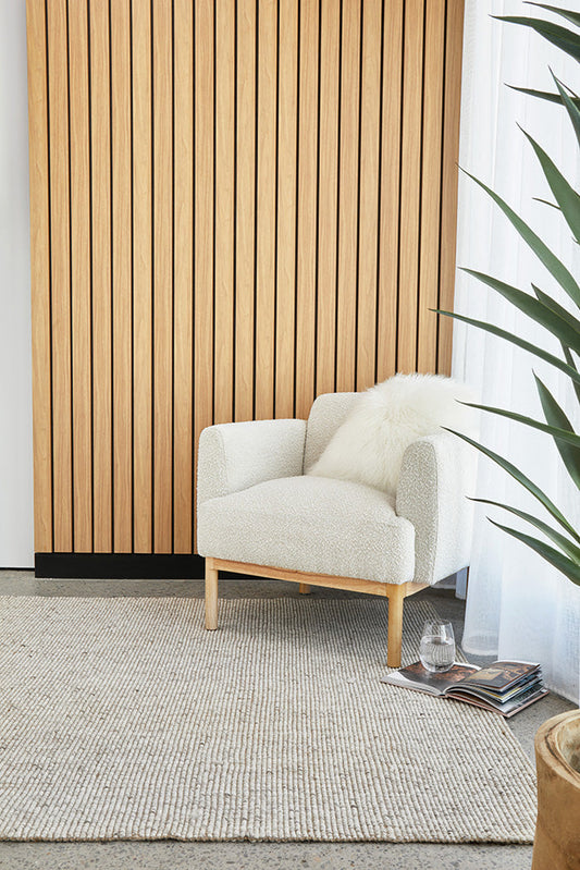 Selvia Beige Wool & Jute Rug