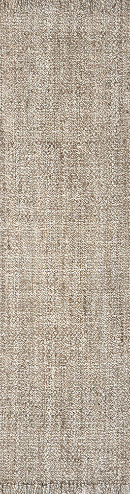 Selvia Silver Wool & Jute Runner Rug