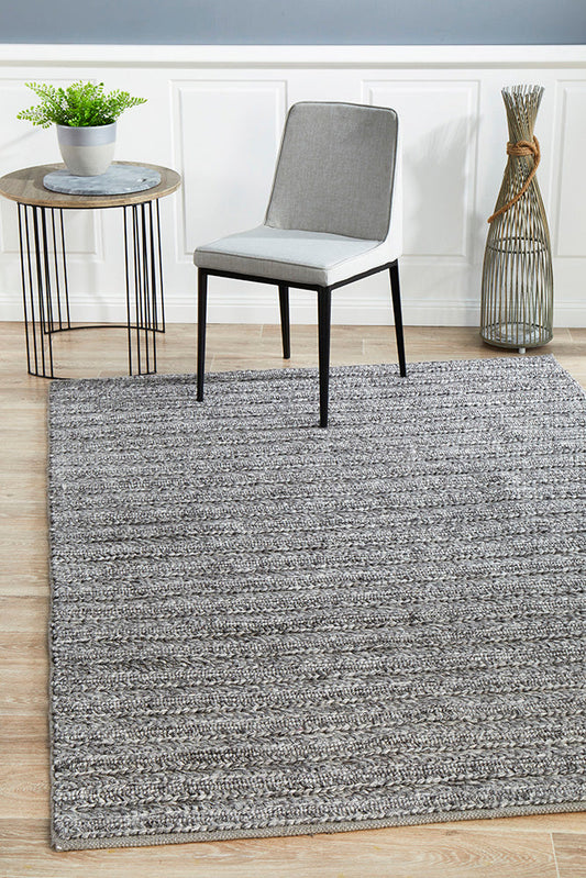 Sorrel Tusk Grey Wool Rug