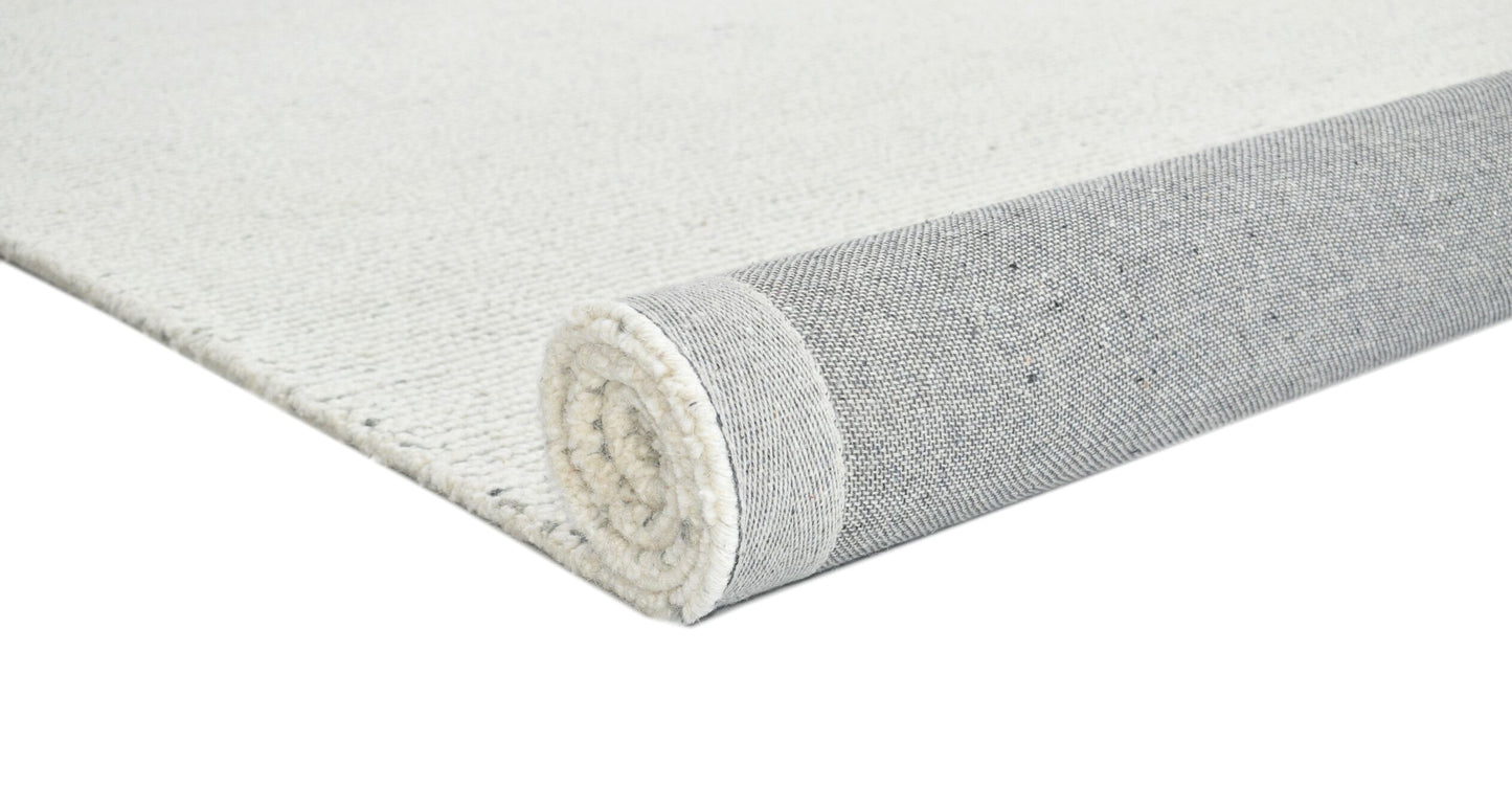 Talo Ivory Grey Wool Rug