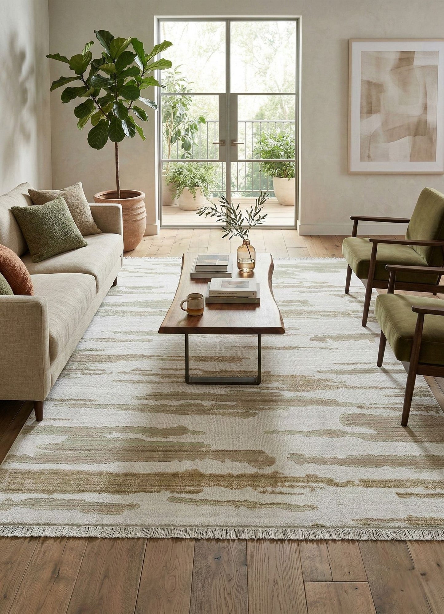 Tova Ivory Beige Rug