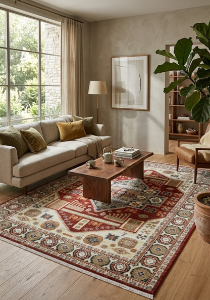 Tova Tribal Red Rug