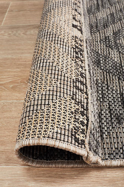 Terrazza Black Runner Rug