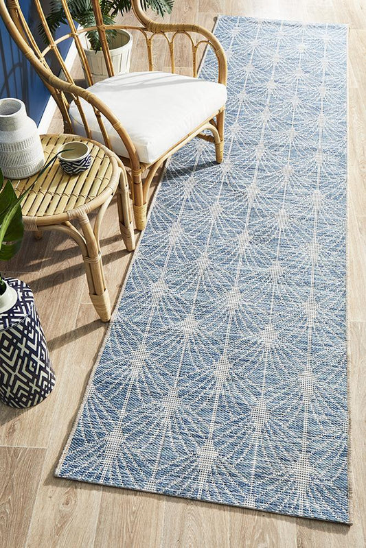 Terrazza Cobalt Blue Runner Rug