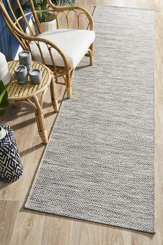 Terrazza Natural Brown Runner Rug