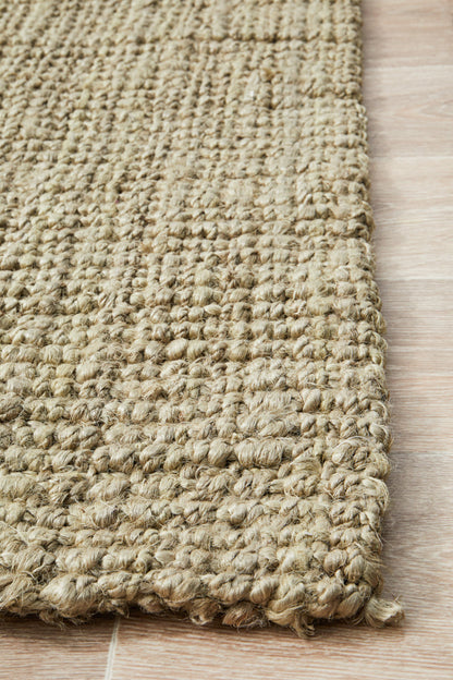 Tessura 7 Natural Beige Jute & Cotton Rug