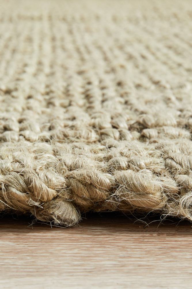 Tessura 7 Natural Beige Jute & Cotton Rug