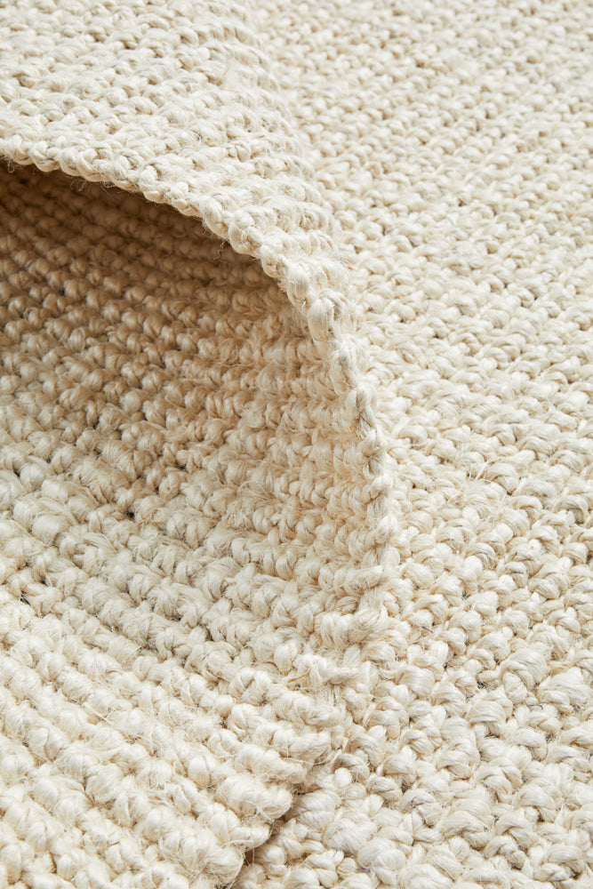 Tessura Ivory Jute & Cotton Rug