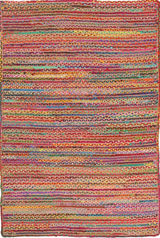 Tessura Lines Multi Jute & Cotton Rug