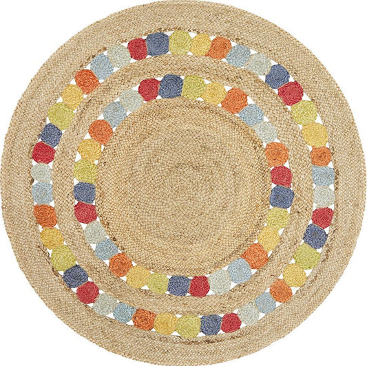 Tessura Rainbow Multicolor Jute & Cotton Rug