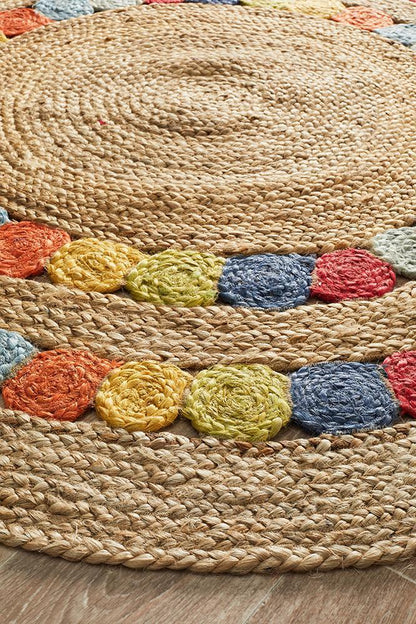 Tessura Rainbow Multicolor Jute & Cotton Rug