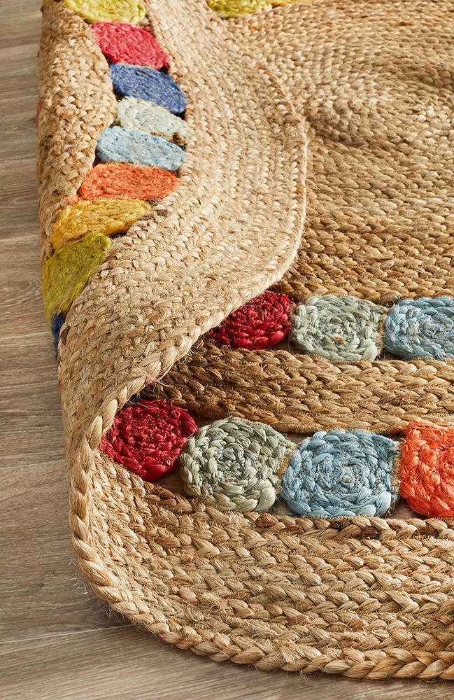 Tessura Rainbow Multicolor Jute & Cotton Rug
