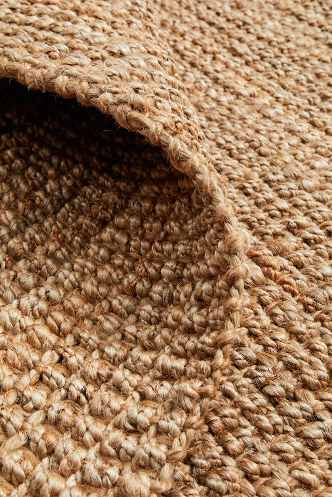 Tessura Stripes Natural Beige Jute & Cotton Rug