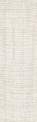 Tessura Ivory Jute & Cotton Runner Rug