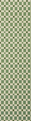 Tramella Celadon Green Runner Rug