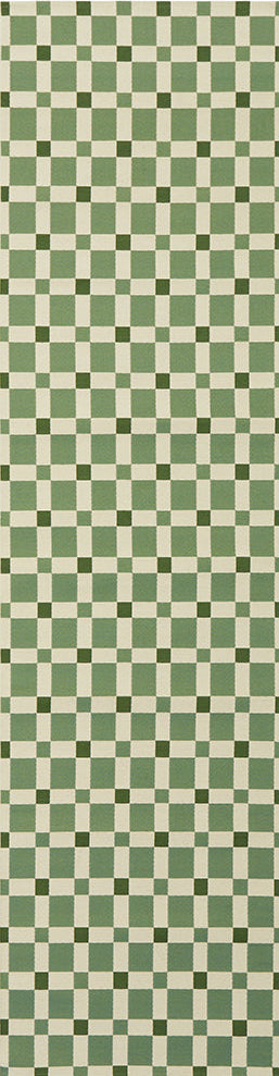 Tramella Celadon Green Runner Rug