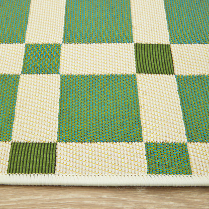 Tramella Celadon Green Runner Rug