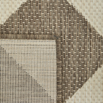 Travessa Taupe Brown Runner Rug