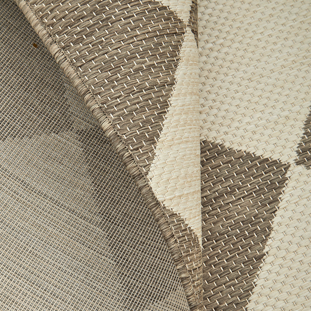 Travessa Taupe Brown Runner Rug