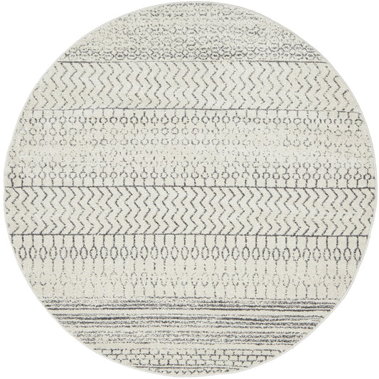 Umbra Fossil Silver Round Rug
