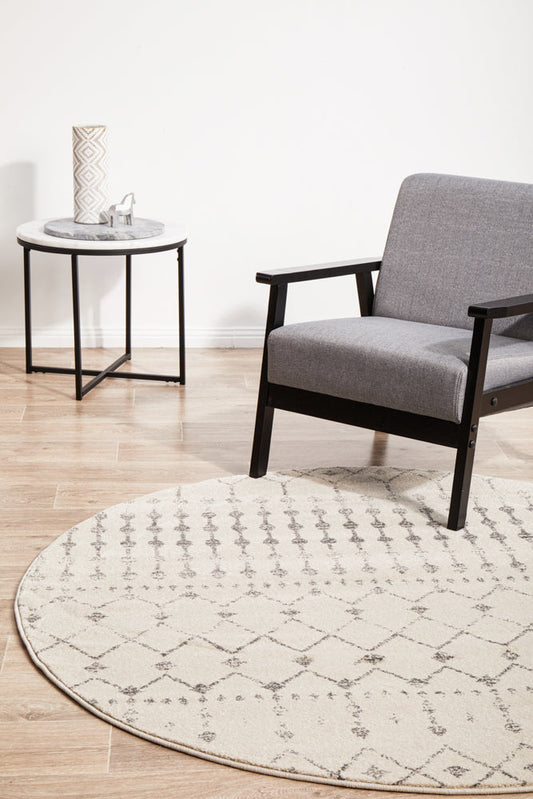 Umbra Prism Silver Round Rug