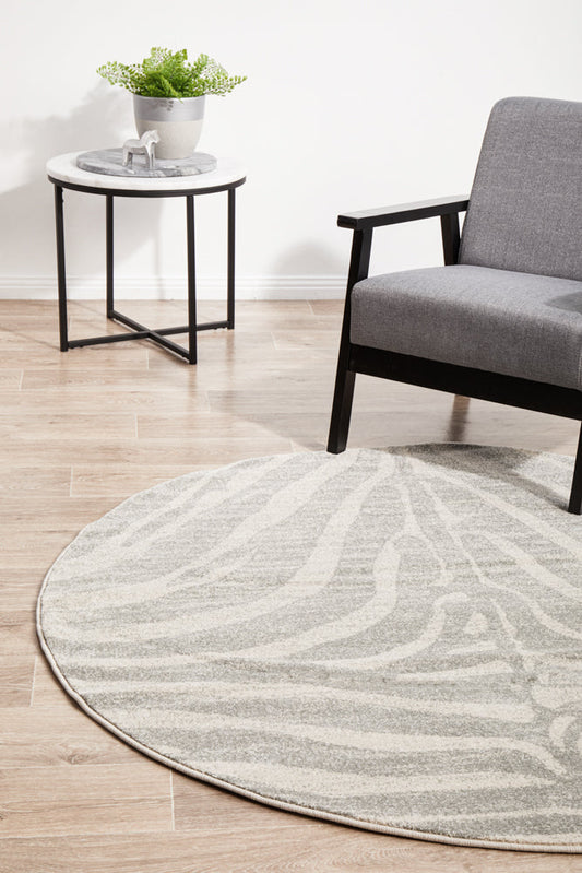 Umbra Silver Round Rug