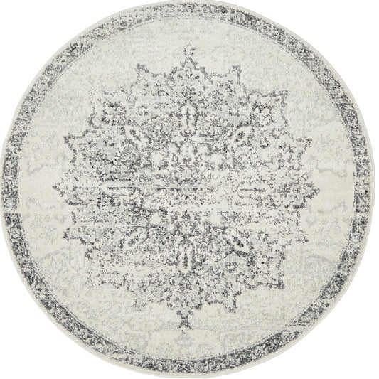 Umbra Silver Transitional Round Rug