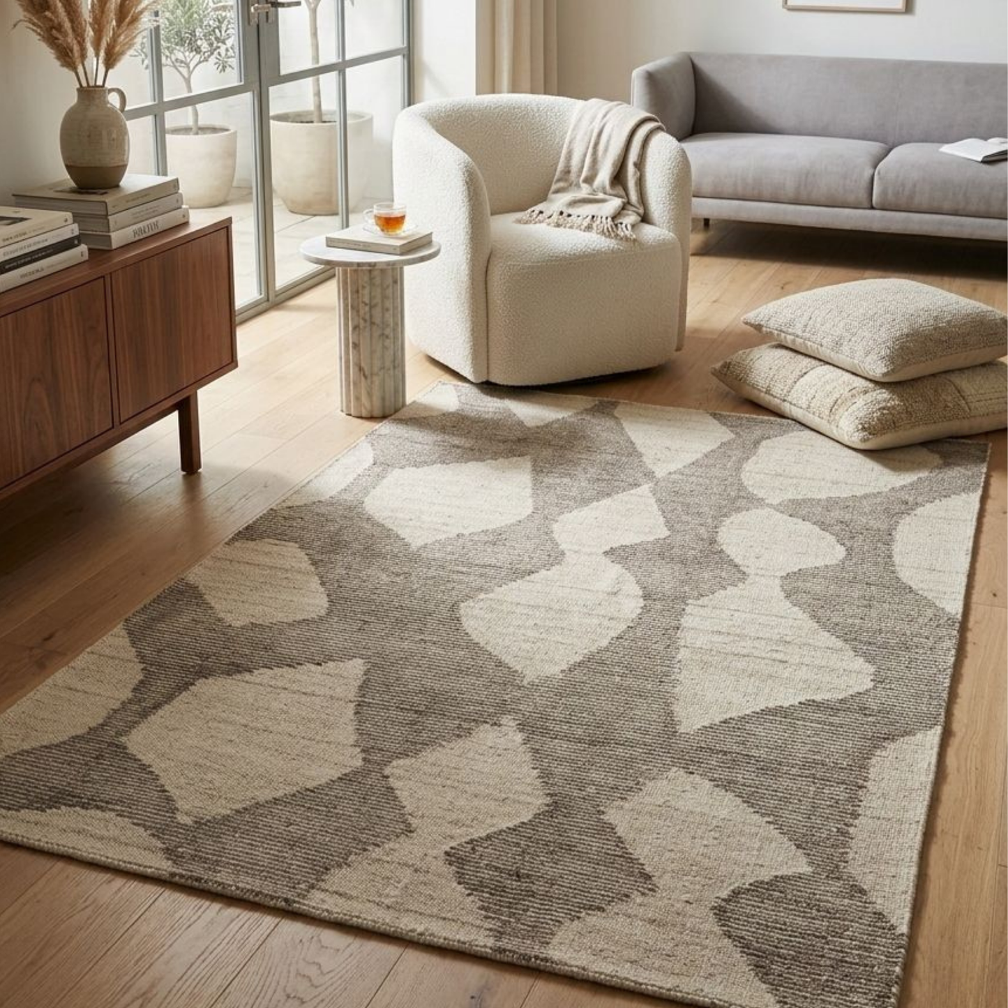 Varen Brown Wool Rug