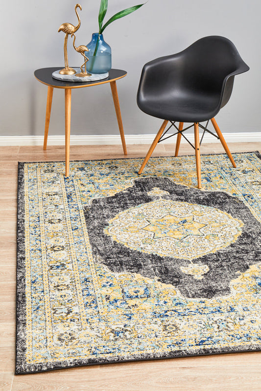 Vestra Charcoal Traditional Rug