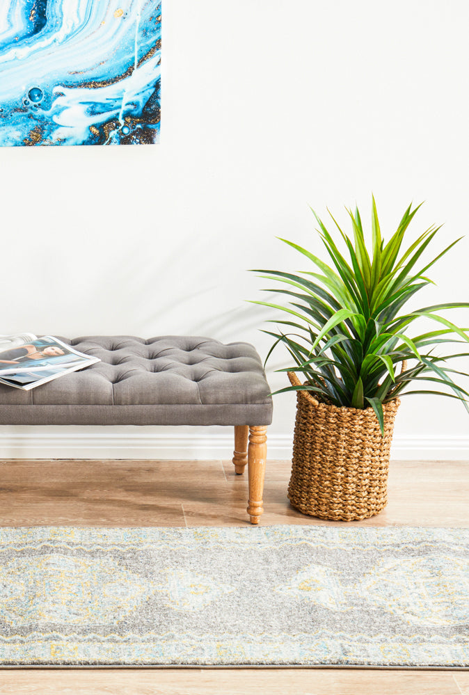 Vestra Grey Transitional Runner Rug