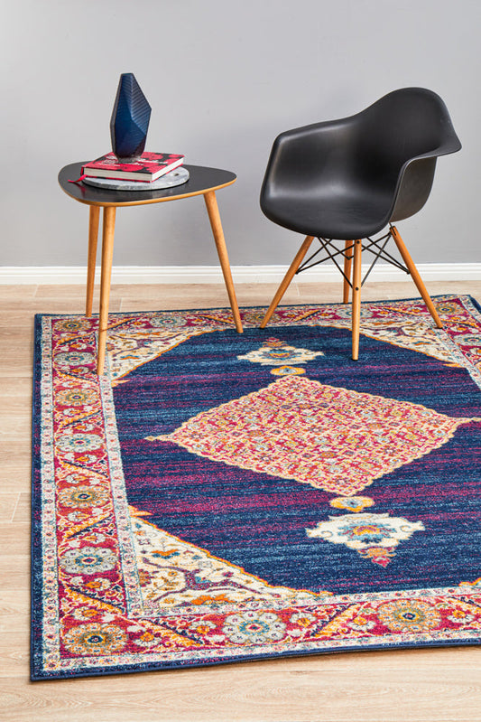 Vestra Blue Traditional Rug
