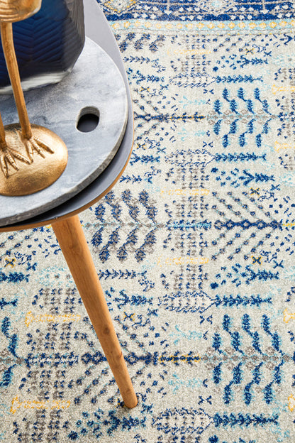 Vestra Grey & Blue Rug