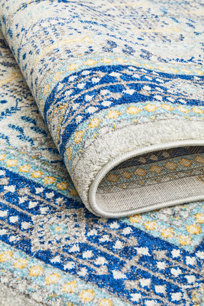 Vestra Grey & Blue Rug