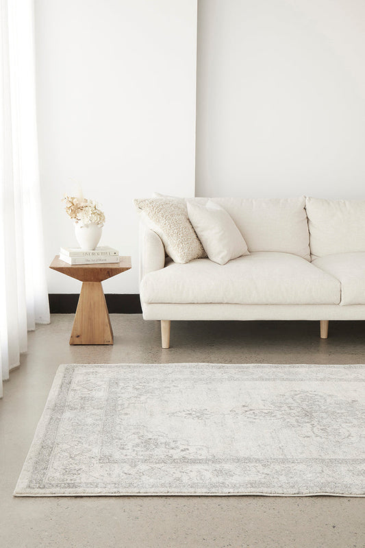 Vestra Silver & Beige Rug