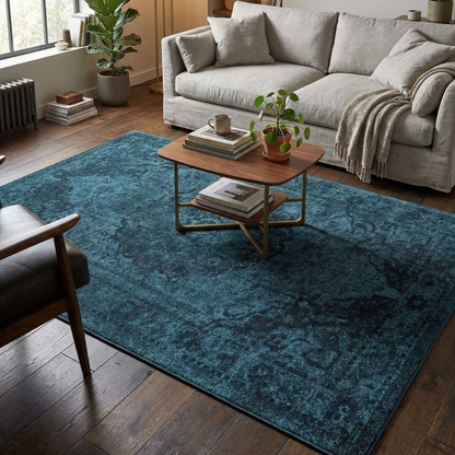 Zorin Blue Transitional Rug
