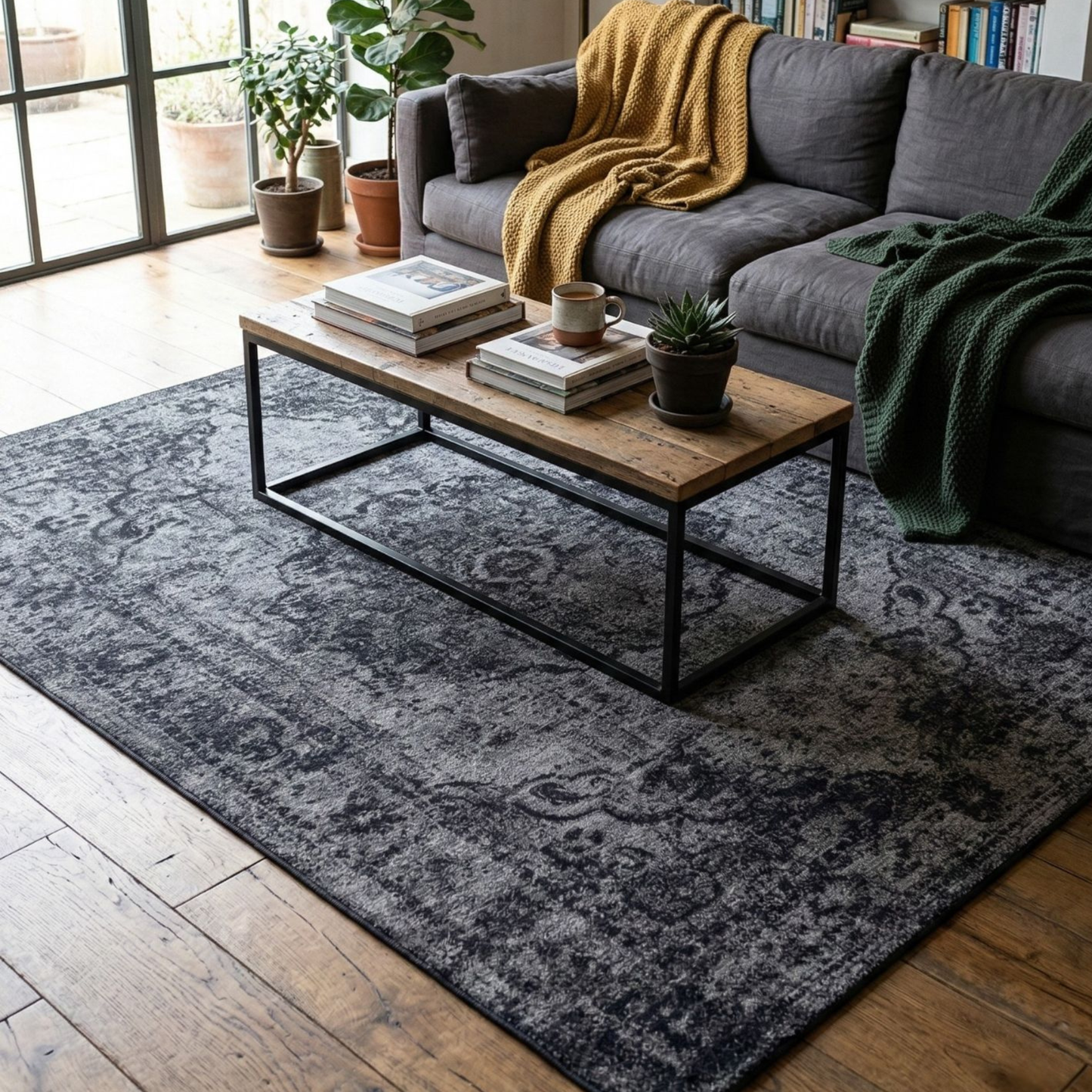 Zorin Grey Transitional Rug