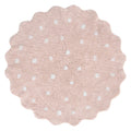 Dream Pink Round Kids Cotton Rug