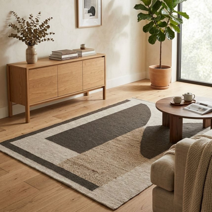 Koven Brown Wool Jute Rug