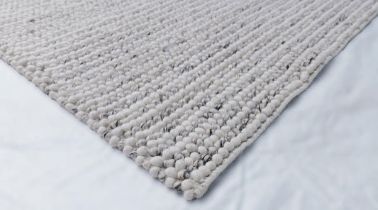 Pebble Ivory Wool Rug