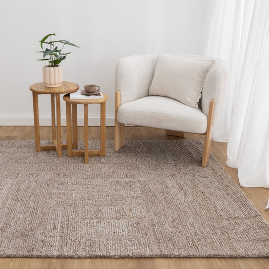 Serenity Brown Wool Rug